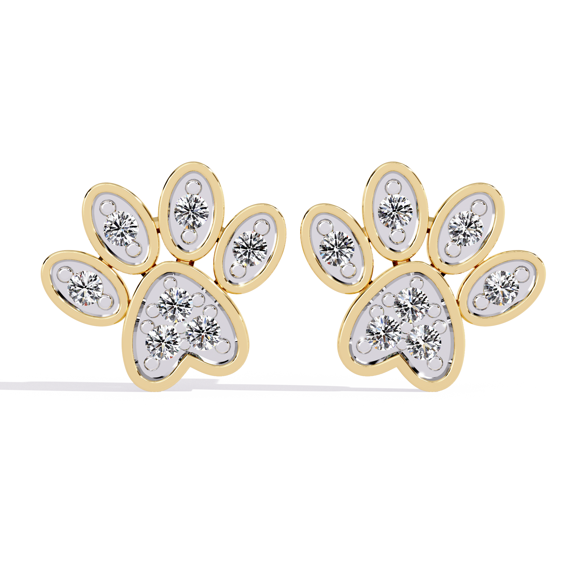 0.18ct Natural Diamond Earrings in HI VS-SI Clarity
